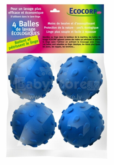4 ekologiškų skalbinių kamuoliai