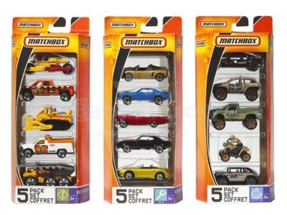 Mattel Matchbox Art.C1817 комплект из 5 моделей машин