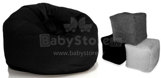 Sēžammaiss+Puff, Puffs, Mīkstais bean bags "M"