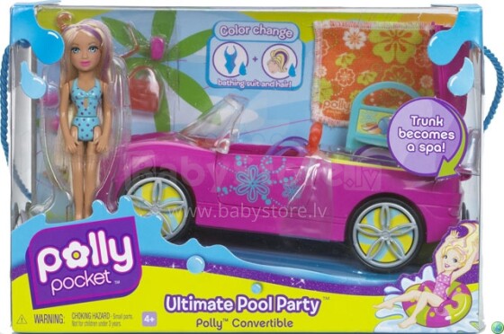 Mattel M3843 POLLY POCKET™ ULTIMATE POOL PARTY™ CONVERTIBLE