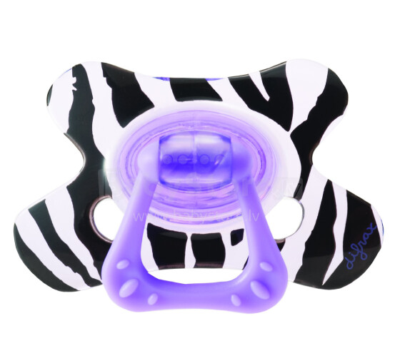 Difrax dental Art.342 соска 18+ Black/ purple transparent