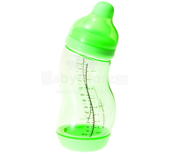 Difrax S- formas pudelīte 310ml  Green