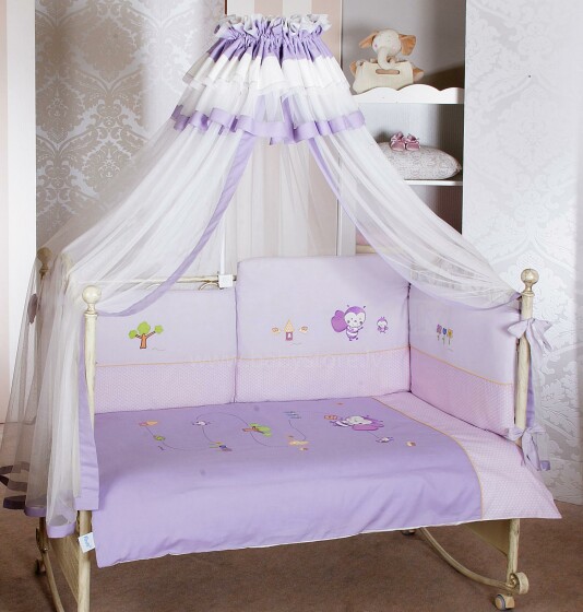 FERETTI - Bērnu gultas veļas komplekts 'Bee Violet Prestige' DUETTO 2