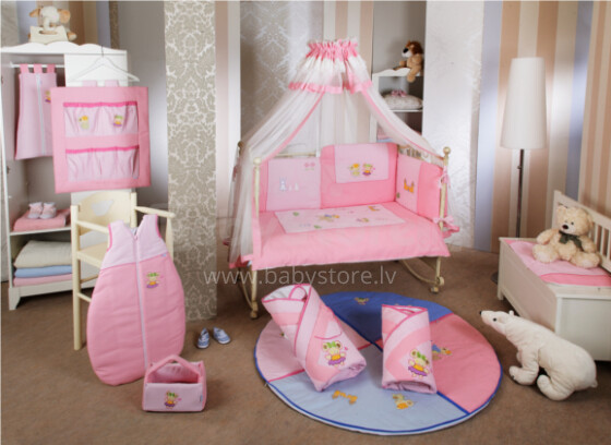 FERETTI - FERETTI - Bērnu gultas veļas komplekts 'Juliet Pink Prestige' SESTETTO PLUS 6 