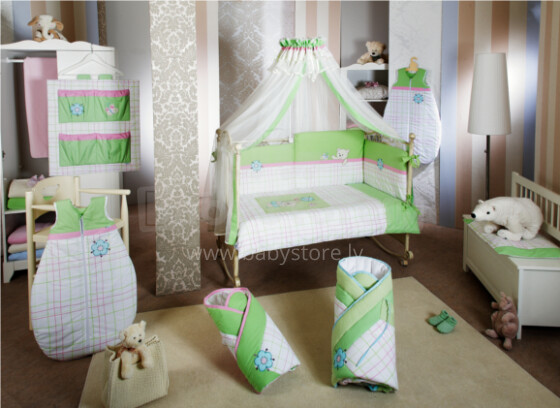 FERETTI - Bērnu gultas veļas komplekts  'Bella Lime Premium' SESTETTO LONG 6L 