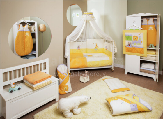 FERETTI - Bērnu gultas veļas komplekts 'Safari Banana Premium' Quintetto 5 