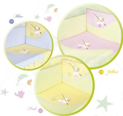 TUTTOLINA - комплект детского постельного белья 'Lucky duck', желтый, одеяло + подушка
