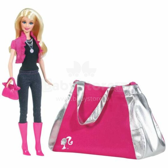Barbie T2575 Кукла Барби с сумкой