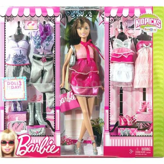 Barbie Lelle Barbija ar apģērbiem T3539