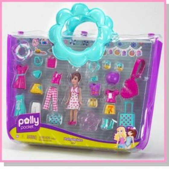 „Polly Pocket Doll Pollia“ su aksesuarais krepšyje R8016