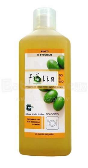 FOLIA ORGANIC Indų ploviklis su citrinų aromatu 1000ml