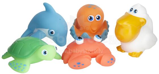 Munchkin 11102 Sea Squirts 5 vannas rotaļlietu komplekts Sea Squirts