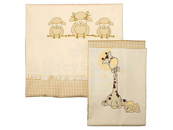 Lorita детский комплект постельного белья пододеяльник + наволочка  с овечками 100% хлопок Art.816