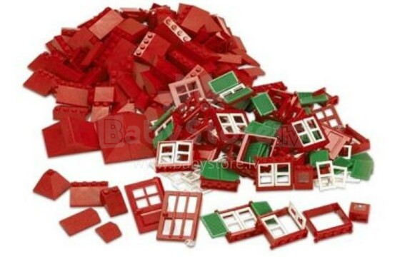 LEGO Education  Detāļu  komplekts : logi, durvis, flīzes 9243