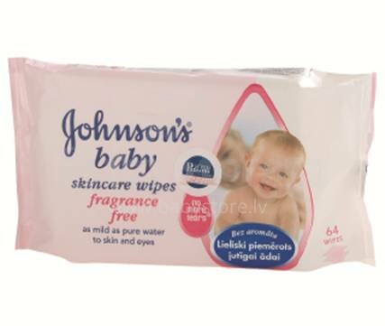Johnsons baby влажные салфетки, 64 шт./упак. 