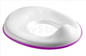 TEGA BABY - tualeto dangčio reduktorius - baltas - violetinis