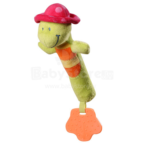 BabyOno 1125 Turtle squeaky teething toy