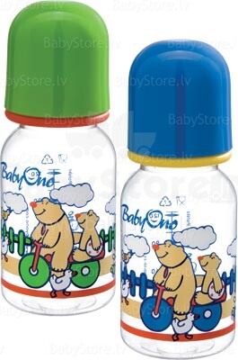 BABY ONO - plastikinis butelis + čiulptukas 125 Ml / 008А