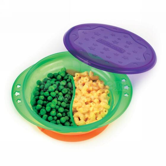 Munchkin Stay put toddler suction bowl Bērnu šķivis ar gumijas piesūkni un vāciņu