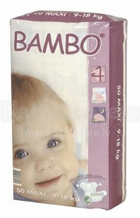 „Bambo“ ekologiškos sauskelnės 4 „Bambo duo Maxi“