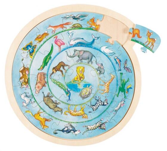 Goki VG57790 Puzzle 'Circle of Animals'