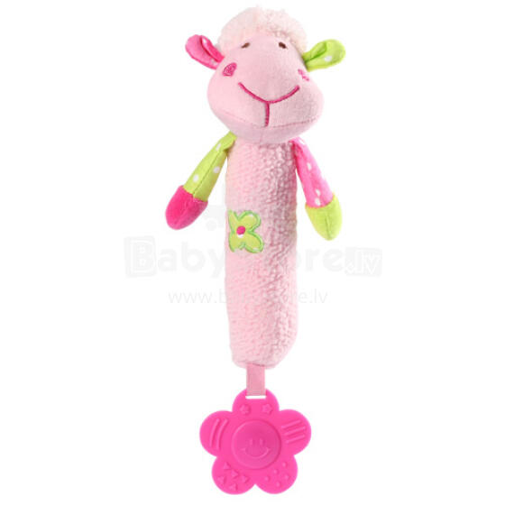 BabyOno 996 Игрушка с пищалкой и прорезывателем - овечка