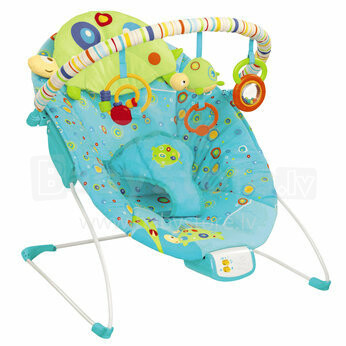 Bright Starts - Rock in the Park Rocker  Переносные вибрирующие детские качели (кресло качалка) с рождения до11 кг