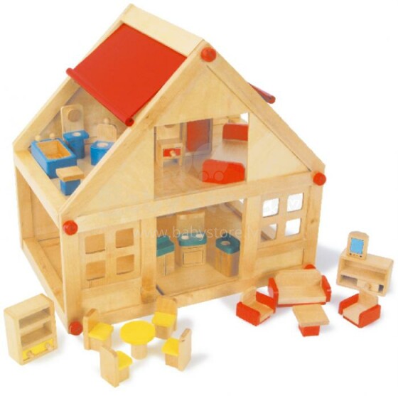 LELLE - doll house with furniture  VH7253