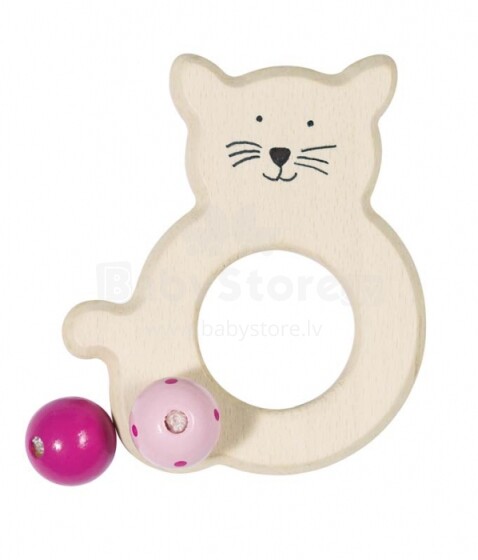 LELLE - Rattle 'Cat with rose pearles' VG763300