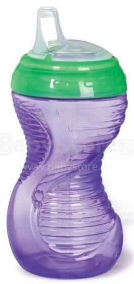 Munchkin krūzīte Mighty Grip Spill Proof Cup ar mīkstu silikona snīpi ērtākai dzeršanai 296ml.