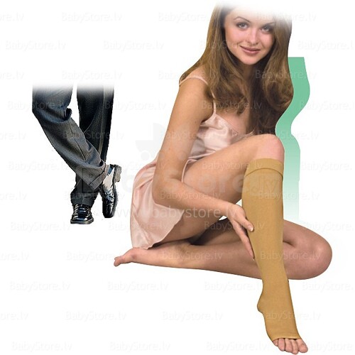Tonus Elast Art.0408 Medicininės elastinės kompresinės kojinės be pirštų dalies, universalios (18-21mmHg)