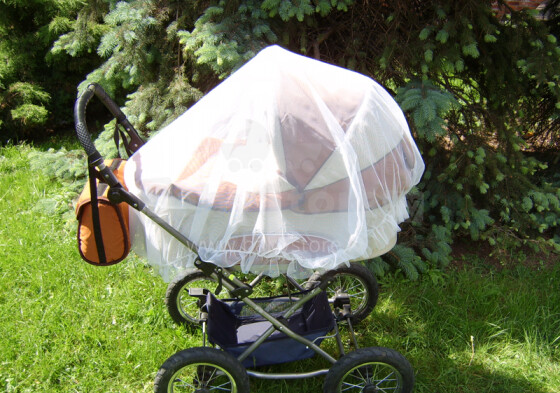 Universālais XXL (Lielā izmēra) anti moskītu tīkls bērnu ratiem (gultiņām)