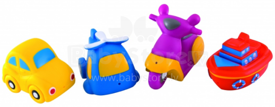Canpol Babies Art.2/996 Vannas rotaļlietas Auto 4gb. komplektā