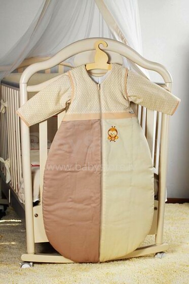 Feretti Bee Ecru Dreamer 100 Plus Большой детский спальный мешок с отстегивающемися рукавами 1мх57см