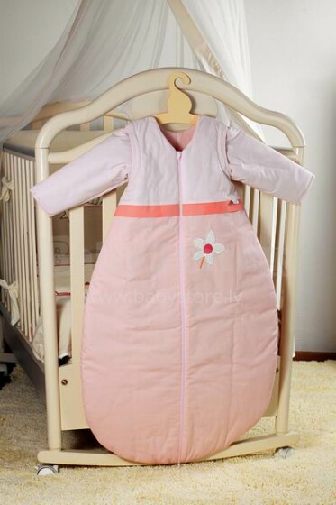 „Feretti Dreamer 100 Plus Lapin Pink“ didelis vaikiškas miegmaišis su užtrauktuku ir rankovėmis