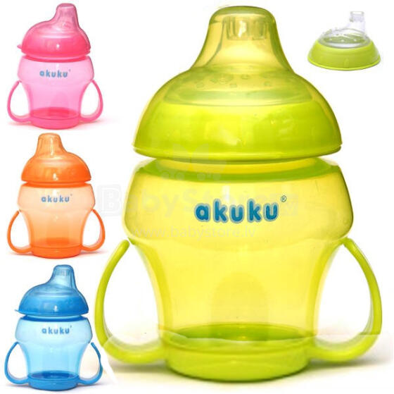 Akuku A0171 Поильник/кружечка обучающий с силиконовым носиком для малышей от 4 месяцев (Повреждена упаковка)