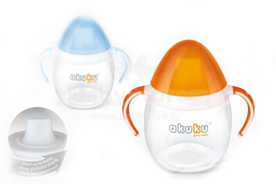 Akuku A0201 Поильник/кружечка обучающий для малышей от 9 месяцев 240 ml (Повреждена упаковка)