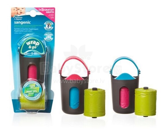 Tommee Tippee 81001101 CTN sangenic ® Wrap & Go Dispenser and Refills Сумочка с мешочками для подгузников