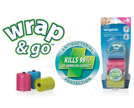 Tommee Tippee 81053101 CTN sangenic ® Wrap & Go Refills Мешочки для подгузников