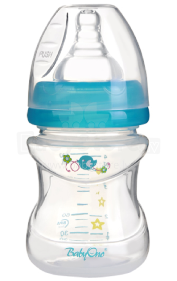 BabyOno 1210 BPA Free Бутылочка для кормления (125 мл.) не содержит Bisphenol A