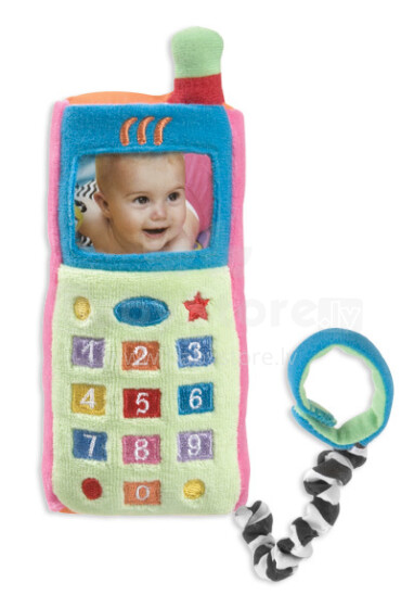 „Playgro Art“. 111782 Mano pirmasis mobilusis telefonas Vaikų minkštas telefonas