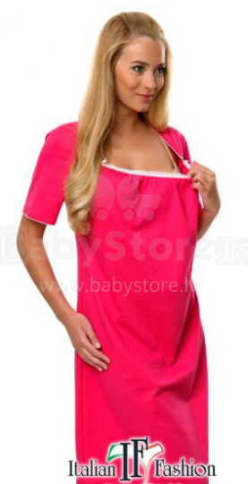 Italian fashion Marika - Ночная рубашка для беременных/кормящих с коротким рукавом