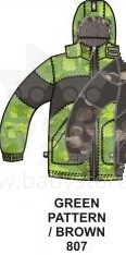 Huppa 110cm Winter 2011-2012 Huppa Alexander jacket for children 200g. 1104CW11  Green pattern 807