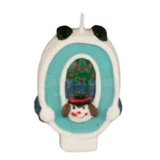 Svece ar klaunu Cipars 8 cm
