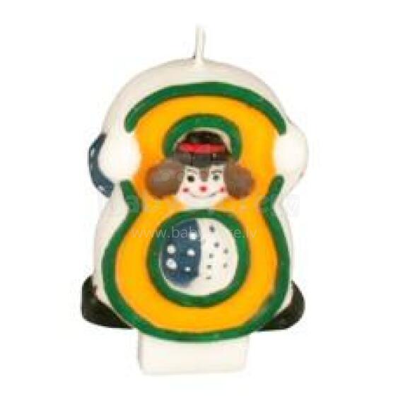 Svece ar klaunu Cipars 8 cm