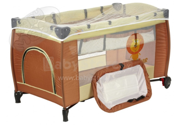 „Baby Maxi Simply Lion“ dviejų lygių kelioninė lova su besisukančiu paviršiumi