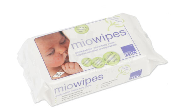 Mitrās salvetes Bambino Mio Wipes  60 gab
