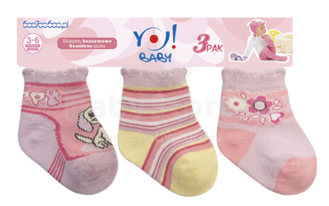 „Yo Baby“ besiūlės medvilninės kojinės
