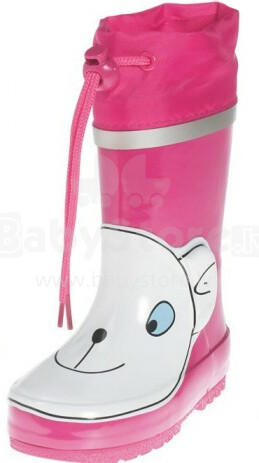 PLAYSHOES Pink Bear - rubber boots