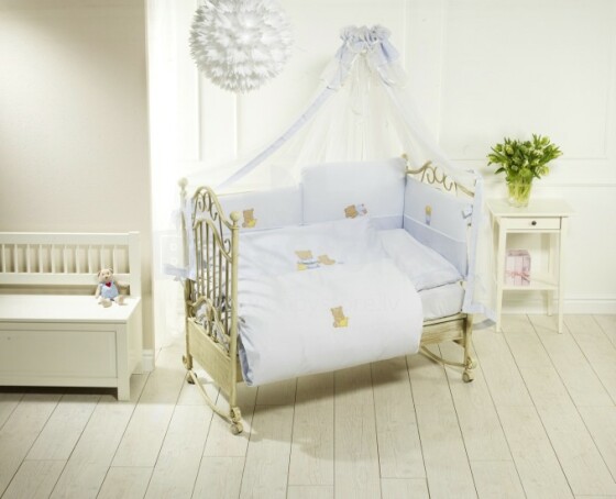 FERETTI 2012 - Bērnu gultas veļas komplekts  'Sleepy Bears Blue Purista' TERZETTO 3 